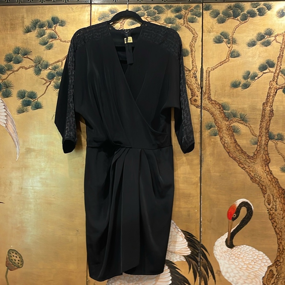 POLECI Little Black Dress  Size 4 polyester dryed cleaned